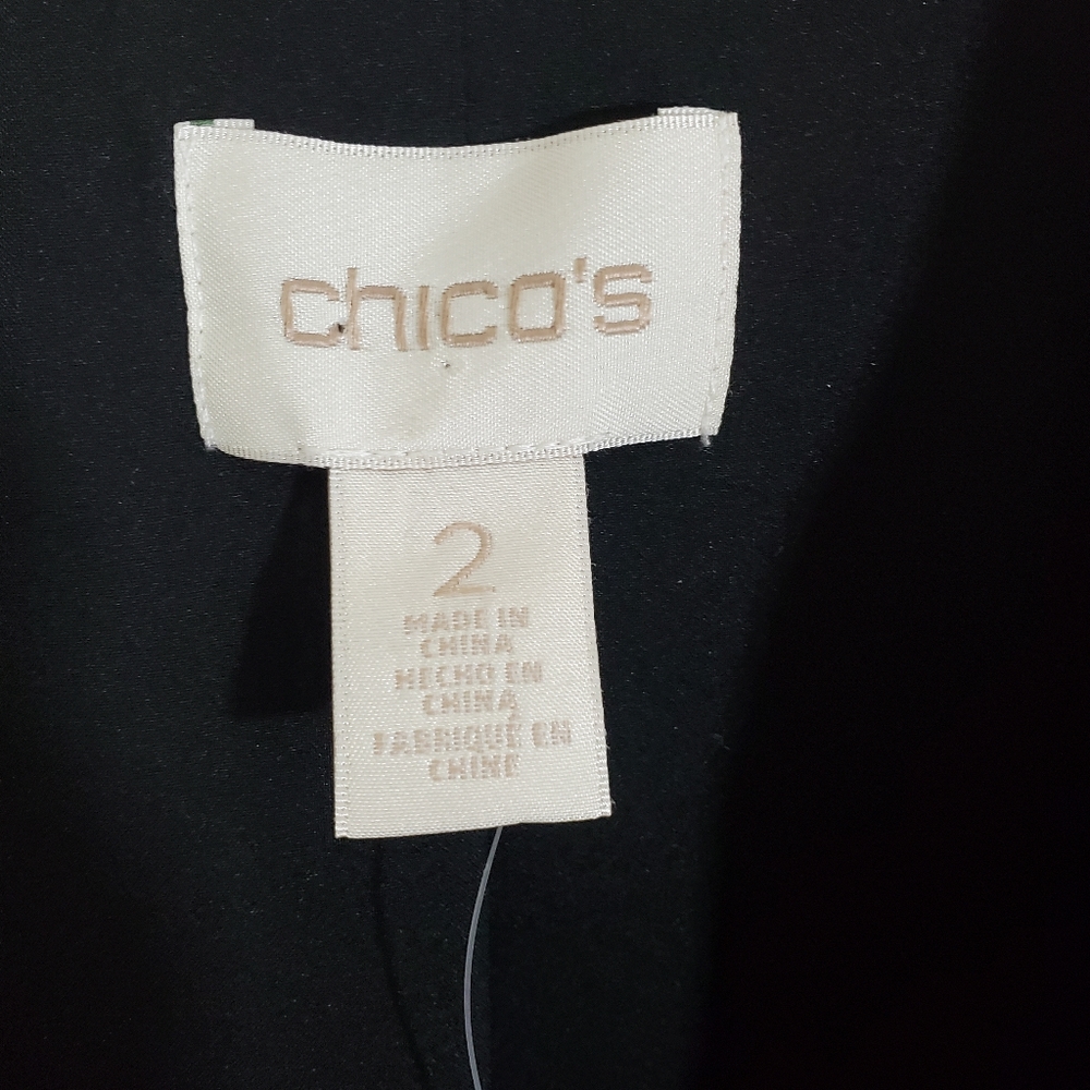 NWT Chico's Blazer Jacket Red Maple Large Business Casual Satin Modern Boho - Picture 8 of 14